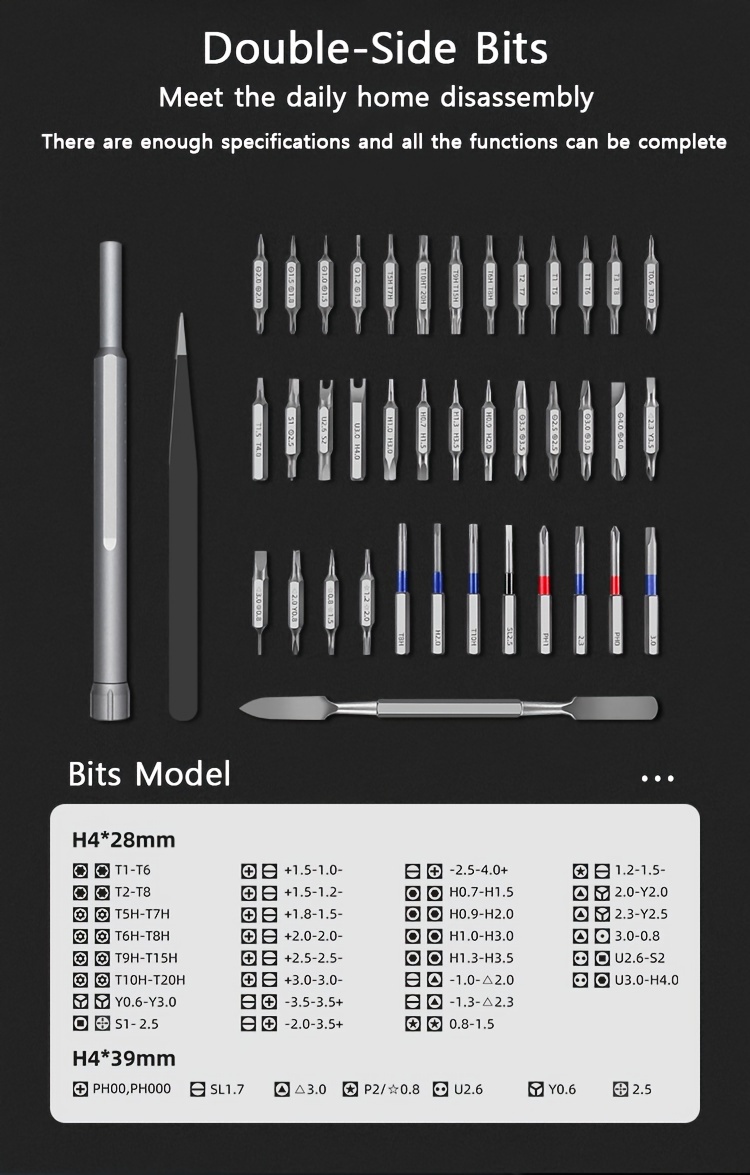 71 in 1 precision screwdriver set double side   multifunction magnetic mini screw driver repair tool kit for electronics computer eyeglass phone watches pc gamesole Product details 1