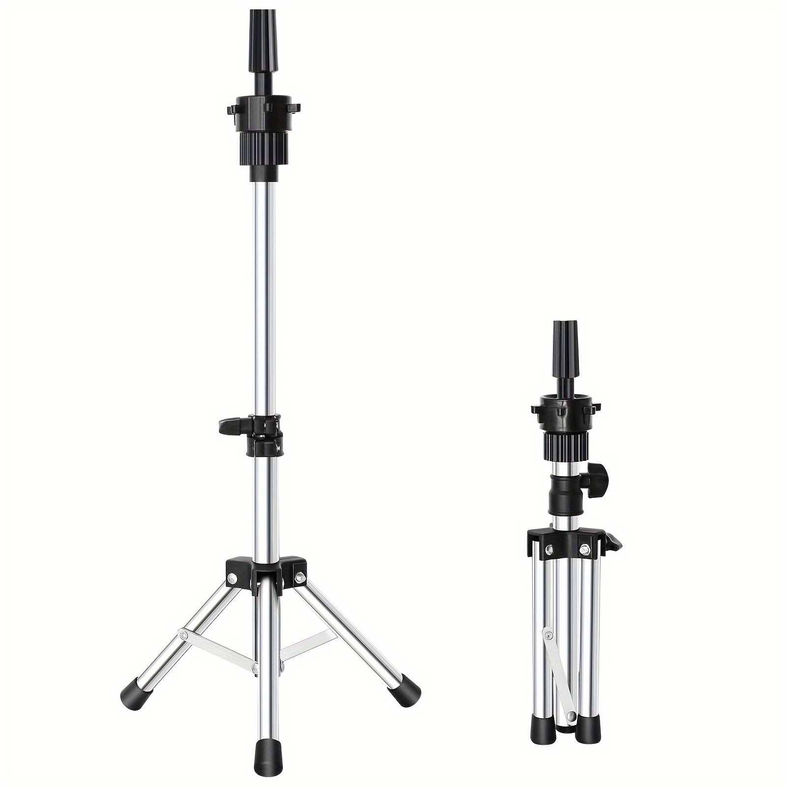 Mini Mannequin Head Stand Wig Stand Tripod Adjustable For - Temu