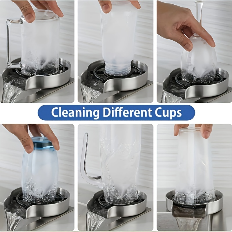 High Pressure Auto Cup Washer Home Bar Counter, Glass Rinser Cup Bottle  Washer Cleaner for Kitchen, Sink Cup Rinser - China Glass Rinser Bottle  Washer Coffee Pitcher and Bottle Cleaning Glass Cup