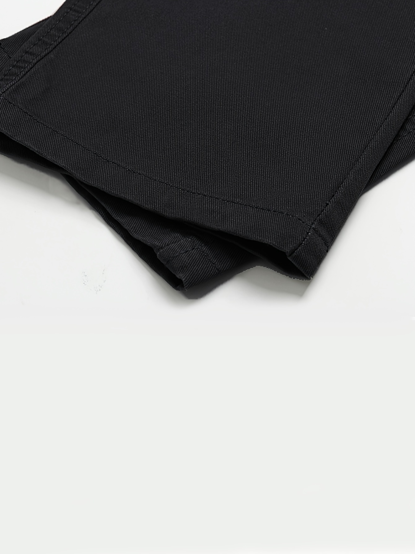 Men's Casual Black Cargo Pants With Zip Up Pockets