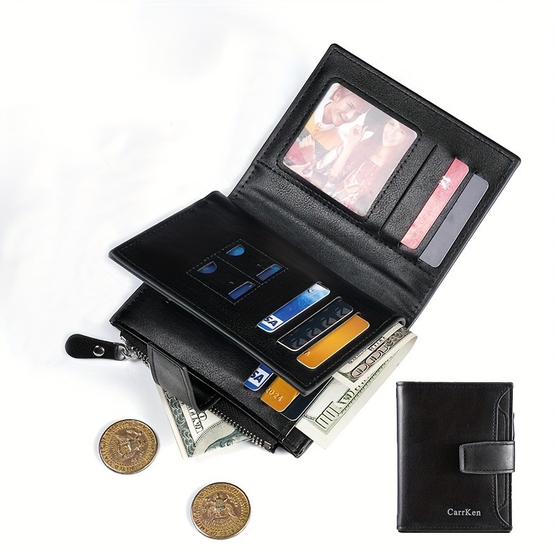 Men's Small Portable Money Clip Multi-card Card Case Bifold Card Holder -  Temu