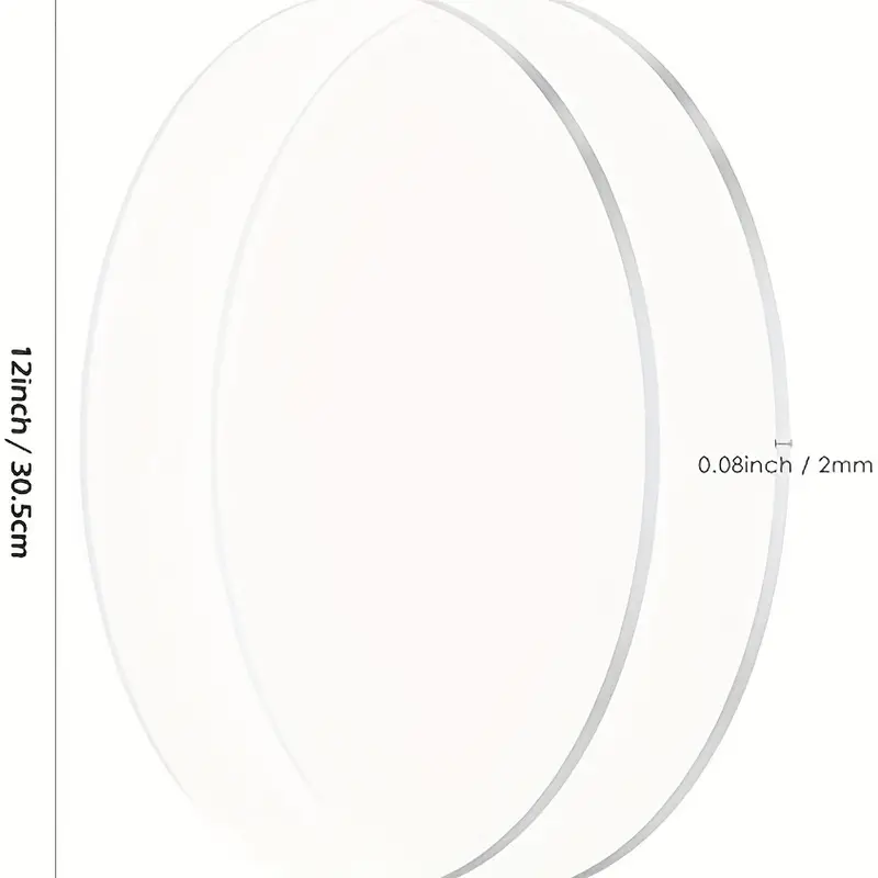 Clear Acrylic Circles Blanks Acrylic Discs Transparent Plexiglass