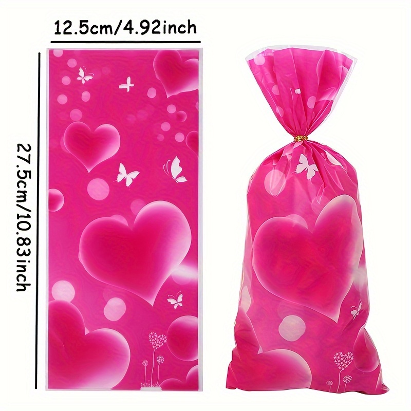 20 Pezzi Sacchetto Di Caramelle San Valentino, Sacchetto Snack E Biscotti A  Forma Di Cuore, Fiamma E Labbra Rosse, Sacchetto Regalo Per Festa Di San  Valentino