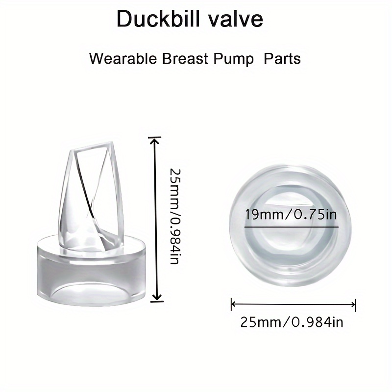 Momcozy Duckbill Valves & Silicone Diaphragm Compatible with Momcozy M5.  Original Momcozy M5 Breast Pump Replacement Accessories, 1 Pack