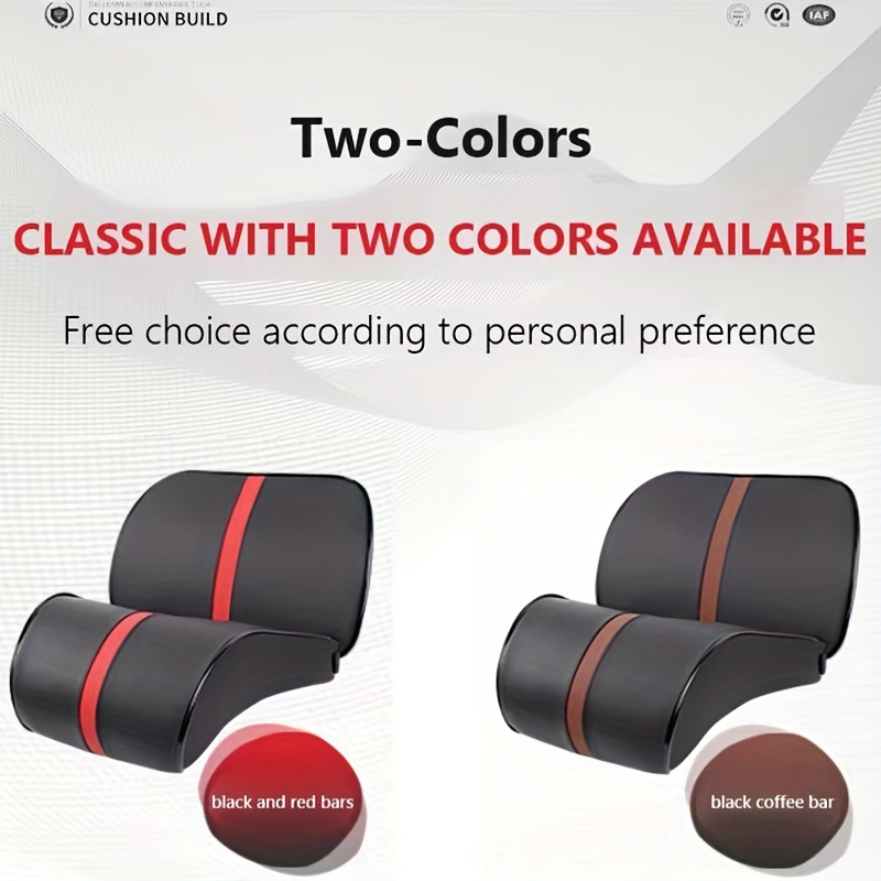 Memory Foam Car Neck Pillow Lumbar Support Set
