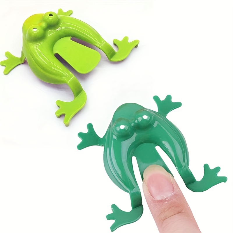 Children's Toy Bouncing Frog Color Plastic Toy Creative - Temu