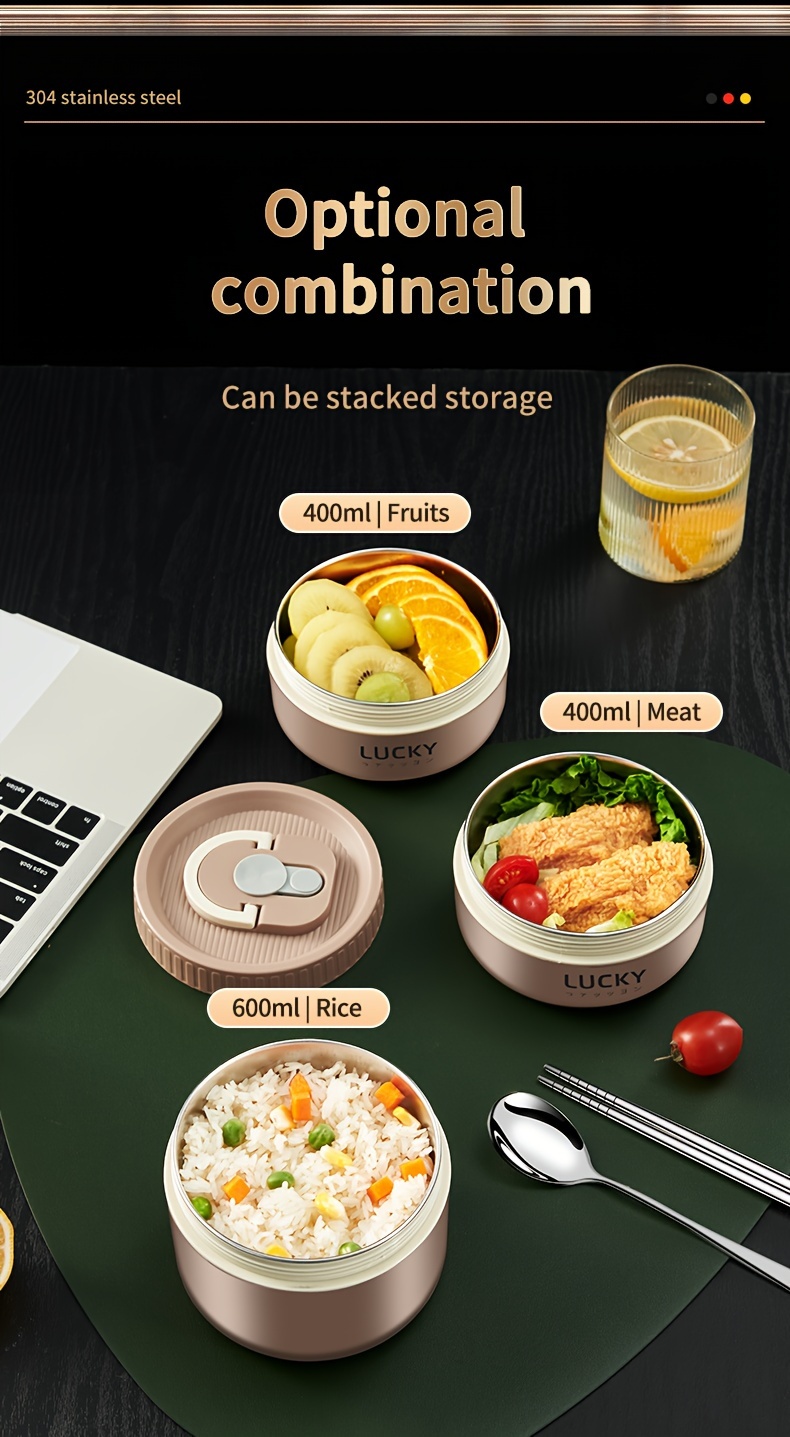 lunch box portable 304 stainless steel insulated lunch box details 1