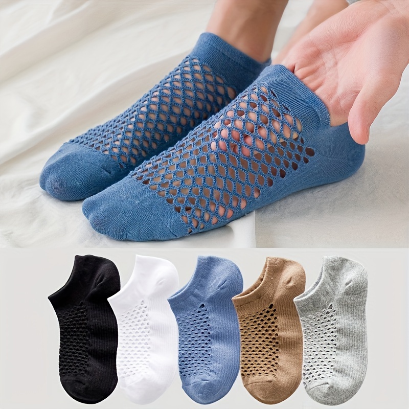 Breathable Summer Mesh Ankle Socks For Running And Sports - Temu