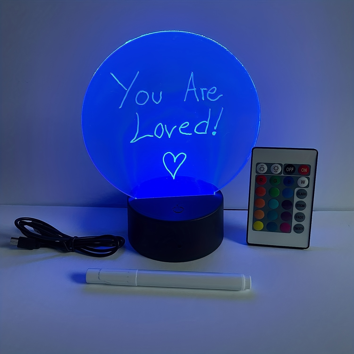 Acrylic Dry Erase Board With Light Light Up Dry Erase Board - Temu