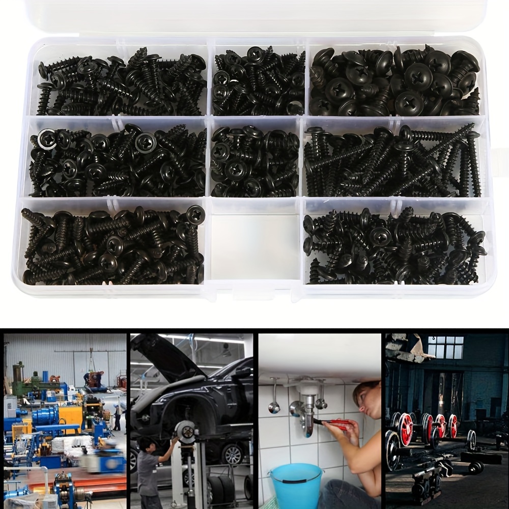 Self Tapping Screws Metal Self Drilling Screws Assortment - Temu