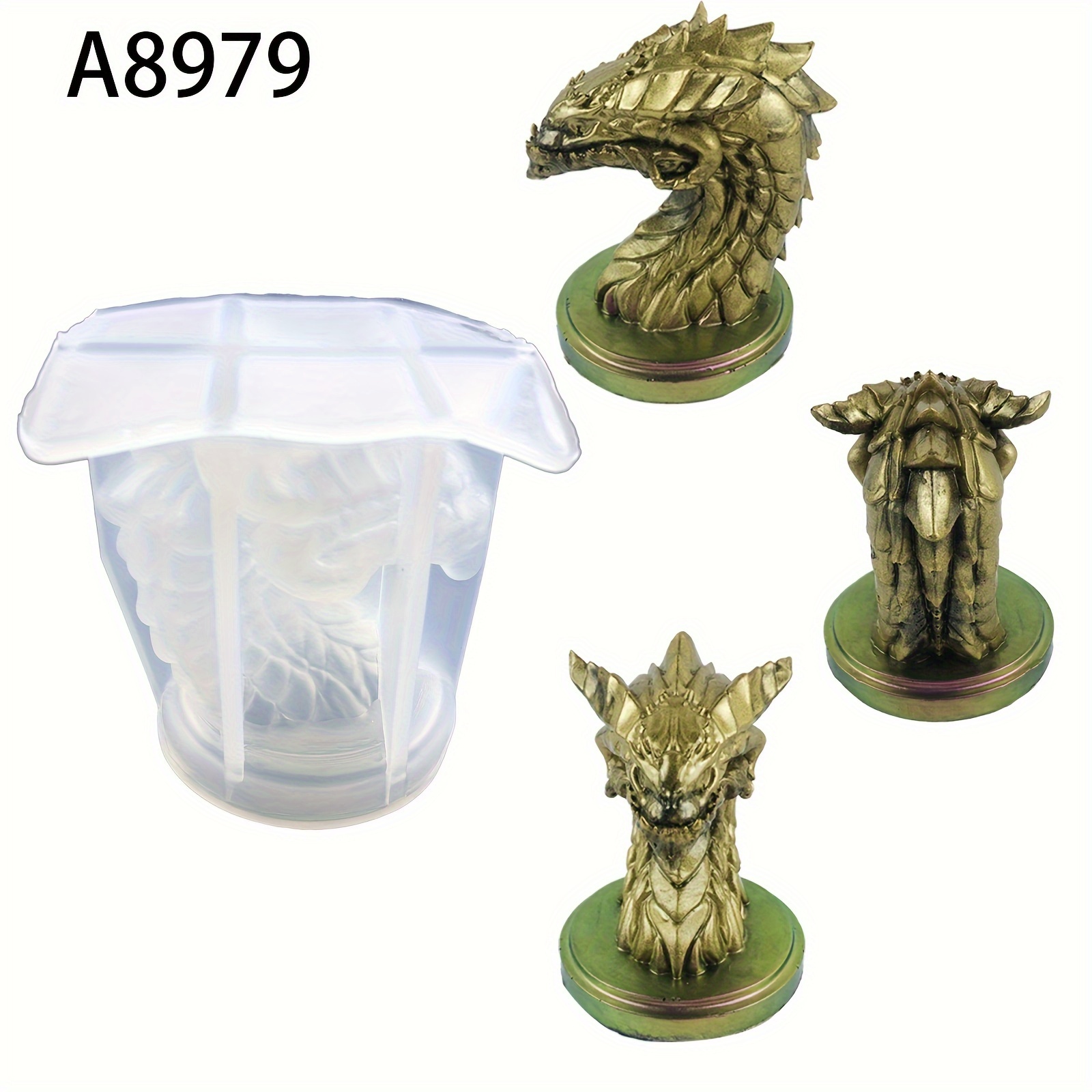 Dragon Mold, 3D Silicone Molds for Epoxy Resin, Clay Casting