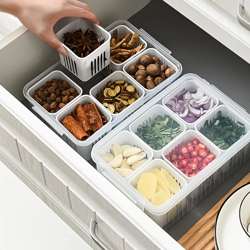 Fridge Food Storage Container With Lids Reusable 6 - Temu
