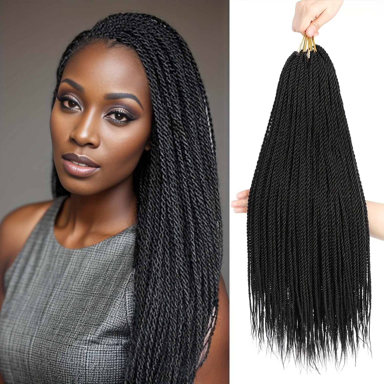 Senegalese Twist Crochet Hair Packs - Temu
