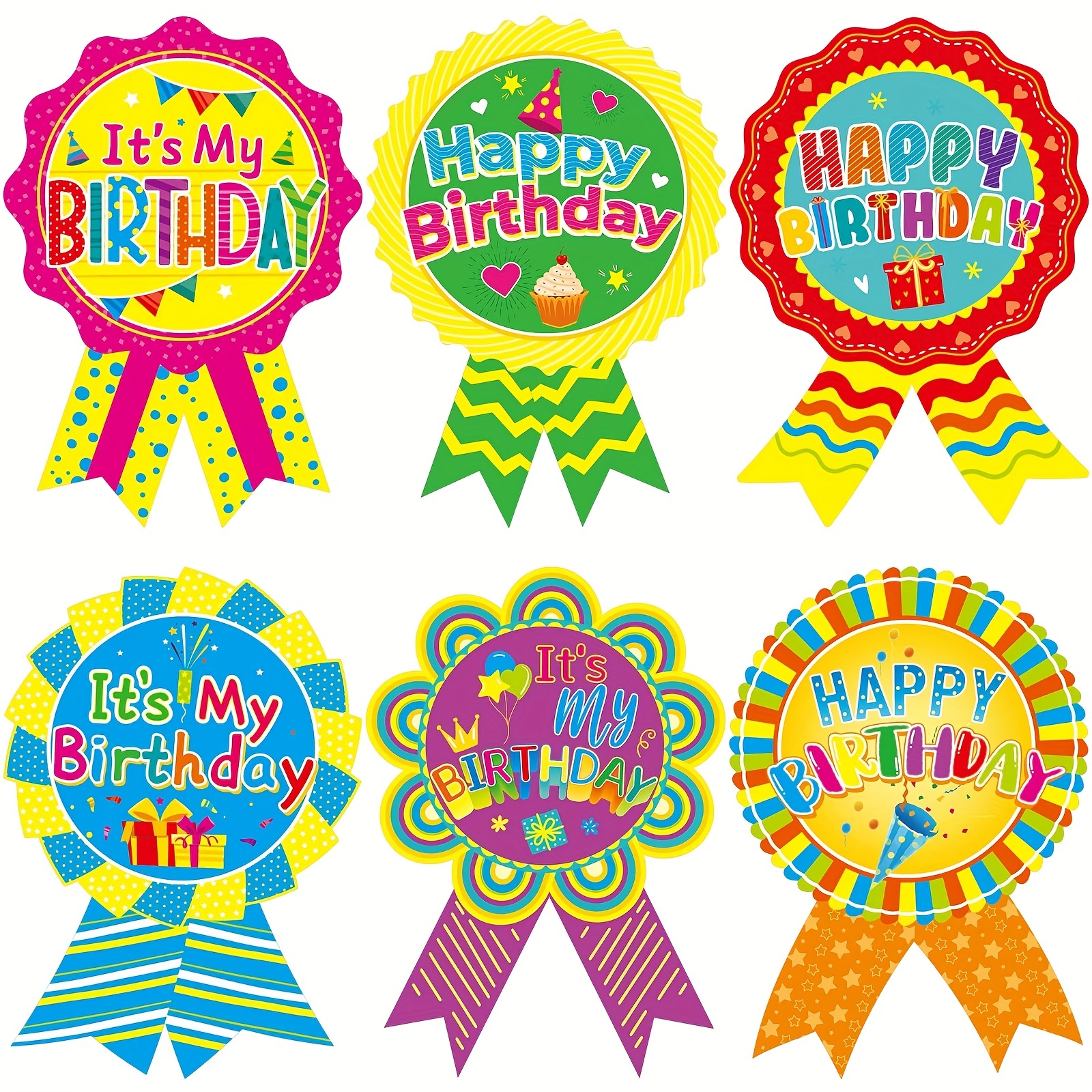 120 Pz Adesivi Buon Compleanno Per Adesivi Badge Di Compleanno Adesivi È Il  Mio Compleanno Per La Decorazione Della Festa Di Compleanno A Casa In  Classe - Temu Italy