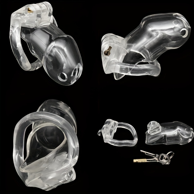 Cage à bite de chasteté plate avec tube urétral en métal, petits anneaux de  pénis, dispositif de chasteté masculine, cage à bite pour hommes -   France