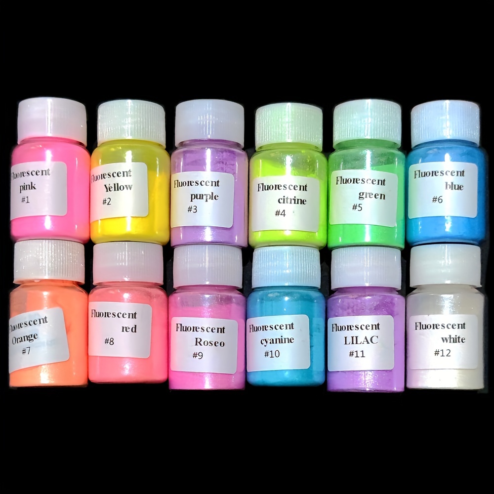 VITORY Pigment Powder, Epoxy Resin Colour (12 Colours 10g / 0.35oz each)  Huge Mica Set Metallic Effect for Epoxy Resin Colour Pigment Soap Making  Kit Bath Bombs Colorant Pack B : 