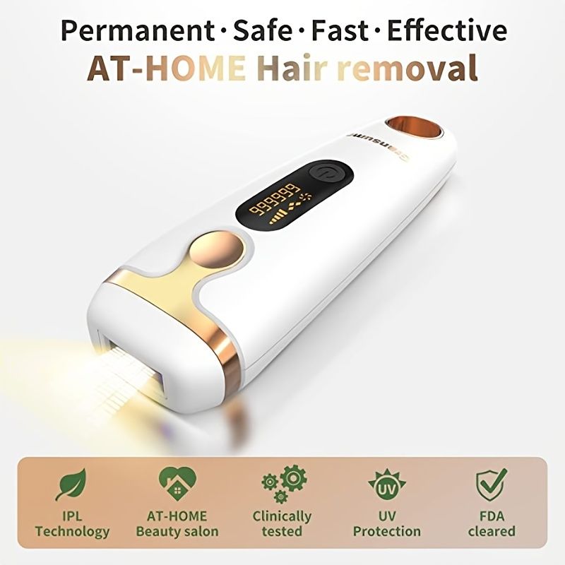 1pc Laser Hair Removal Instrument 999999 Hair 5 Energy Modes Painless  Effective Removal Of Hair From