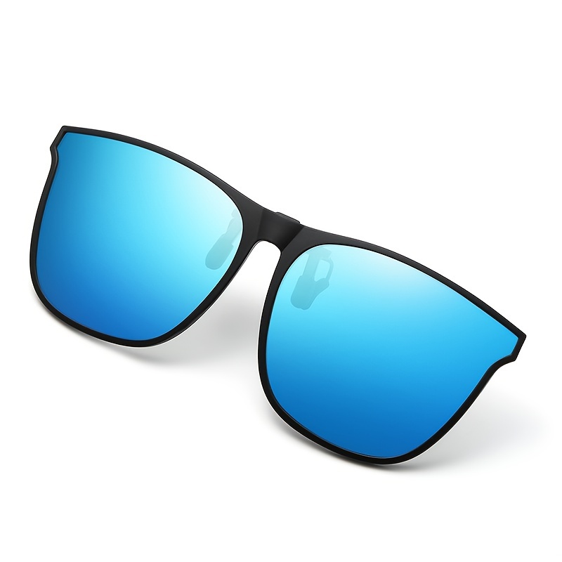 Polarized Clip Sunglasses Photochromic Square Flip Anti - Temu