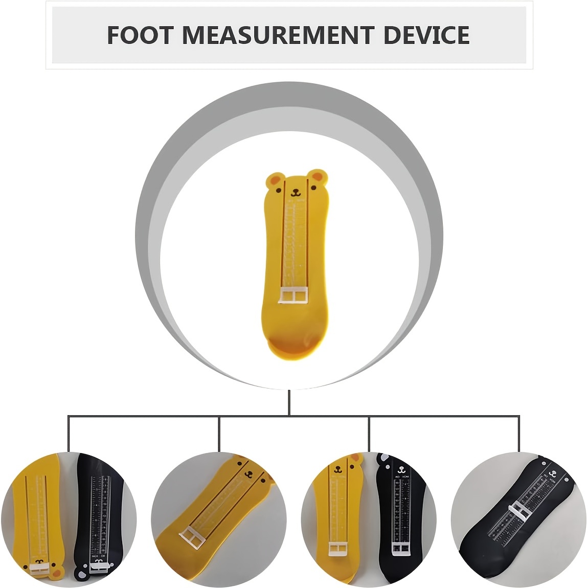 Toddler Shoe Size Measuring Tool for Boys & Girls