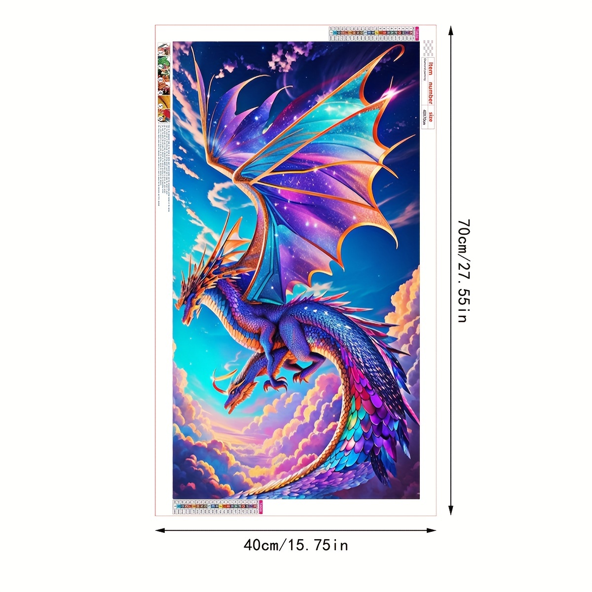Dragon Gem Art Kits for Adults, DIY Diamond Painting Kits for Gift Idea  B9986