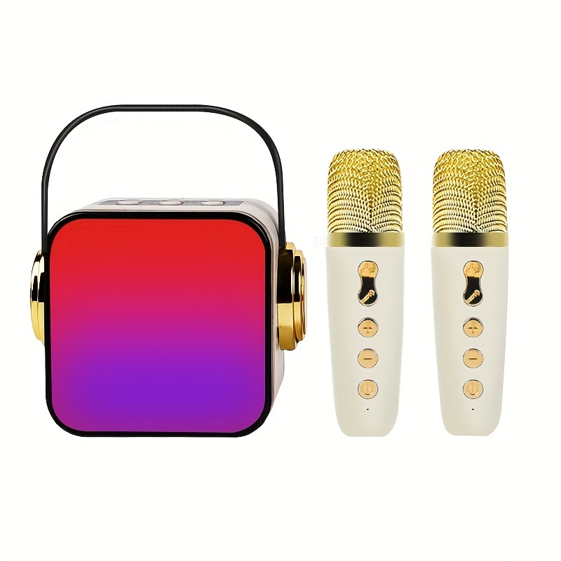 Karaoke Machine Equipped With 2 Uhf Wireless - Temu