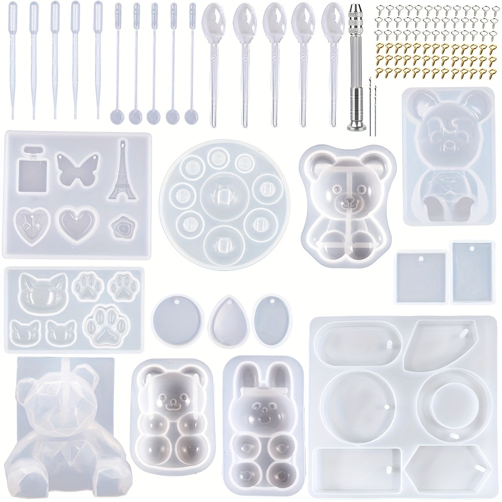Resin Molds Silicone Kit For Beginners Silicone Resin - Temu
