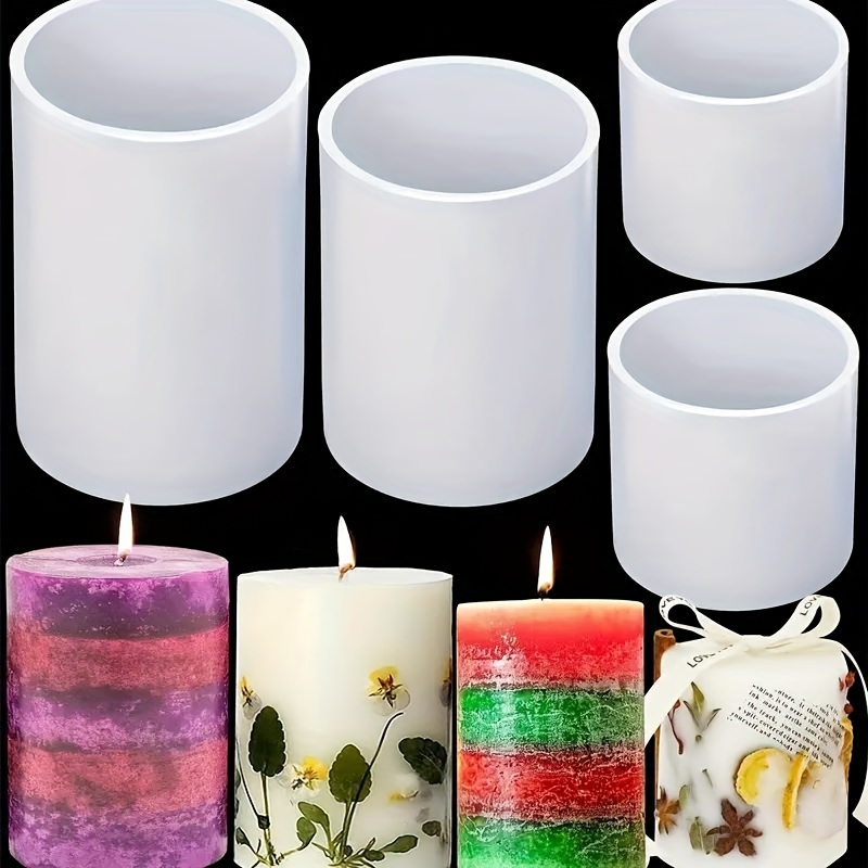 1pc Molde Silicona Velas Perfumadas Cilíndricas Diy Molde - Temu Chile