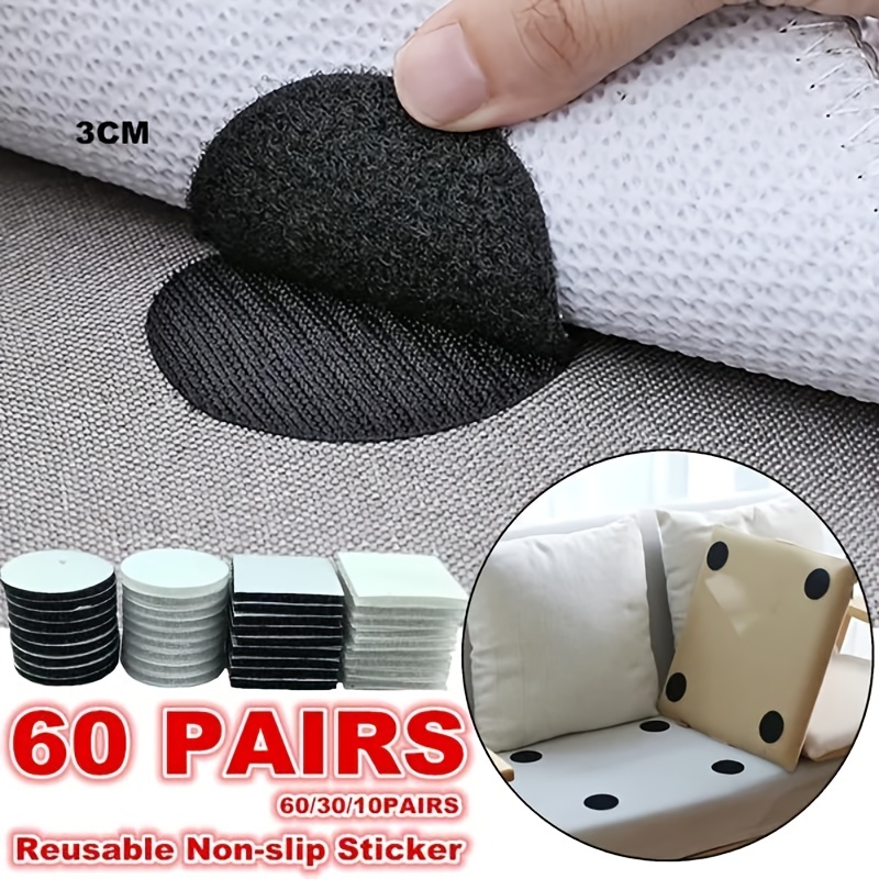 4pcs Triangular Rug Pad Grippers, Rug Tapes, Non-Slip Reusable