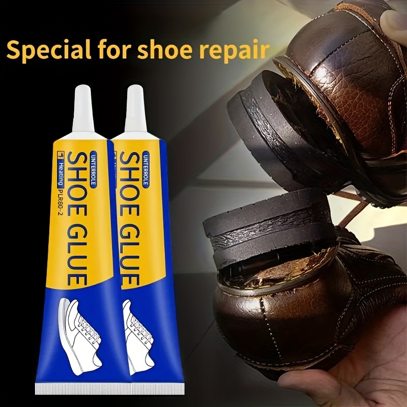 Reparación de suela de pegamento para zapatos, kit de pegamento  transparente de reparación de zapatos de secado lento, impermeable,  adhesivo no
