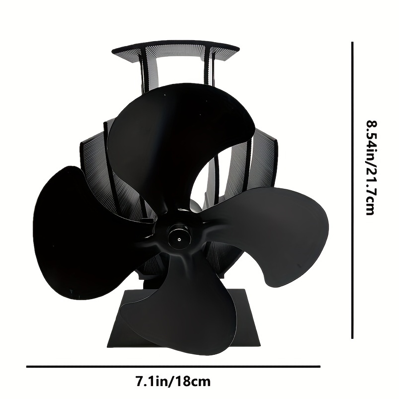 Wood Stove Fan 4 Blades Wood Stove Fan Heat Powered - Temu