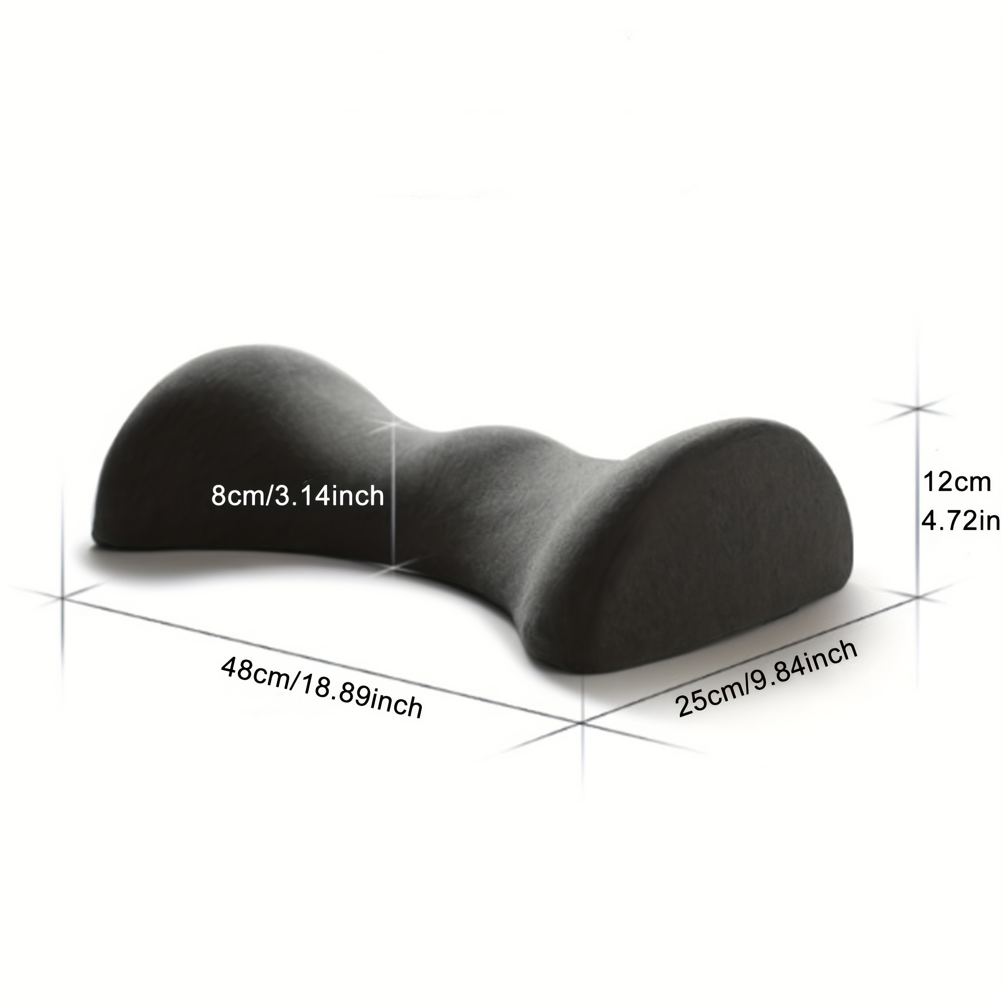 CHECA GOODS Knee Pillow for Back Pain Provides Relief and Support for  Sleeping on Side Stomach or Back Memory Foam Leg Pillow