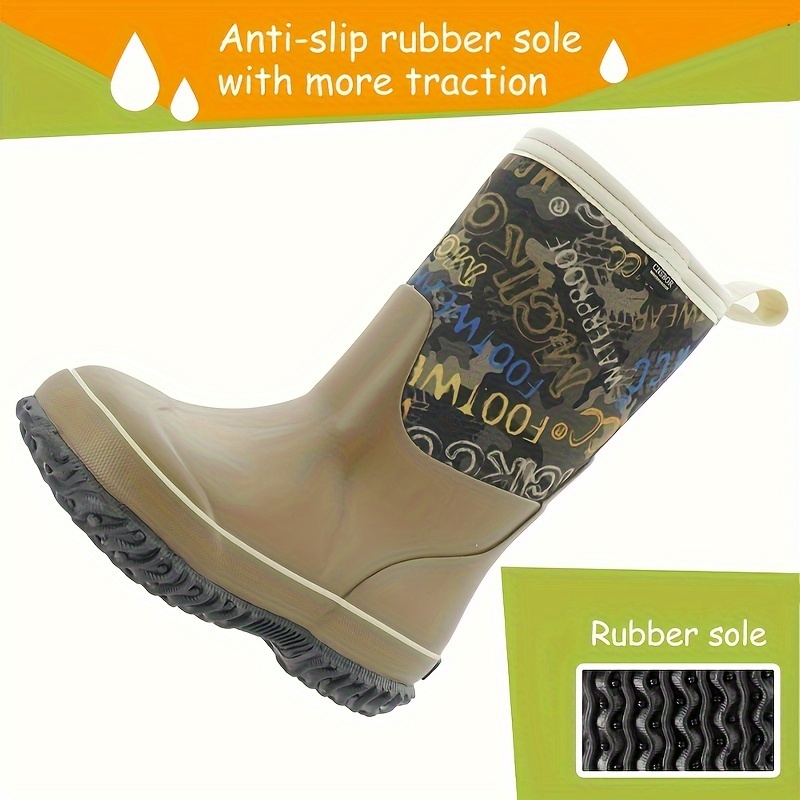 Zapatillas y botas impermeables para niño
