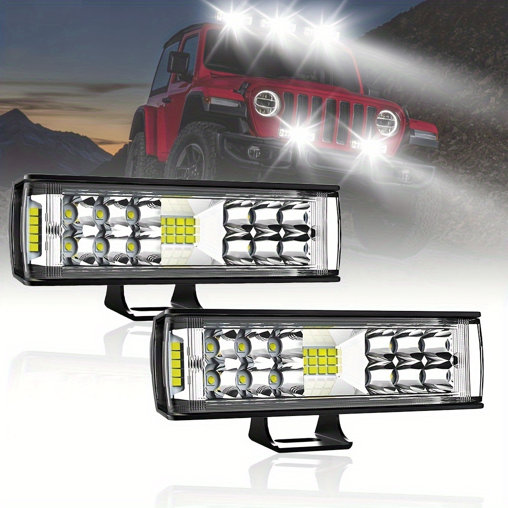 23inch 7D 324W LED Work Light Bar 4x4 Car Truck SUV Off road Driving lamp  Blue