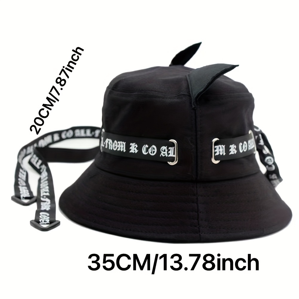 Gothic Cat Streamer Bucket Hat Stylish Sun protective - Temu Canada