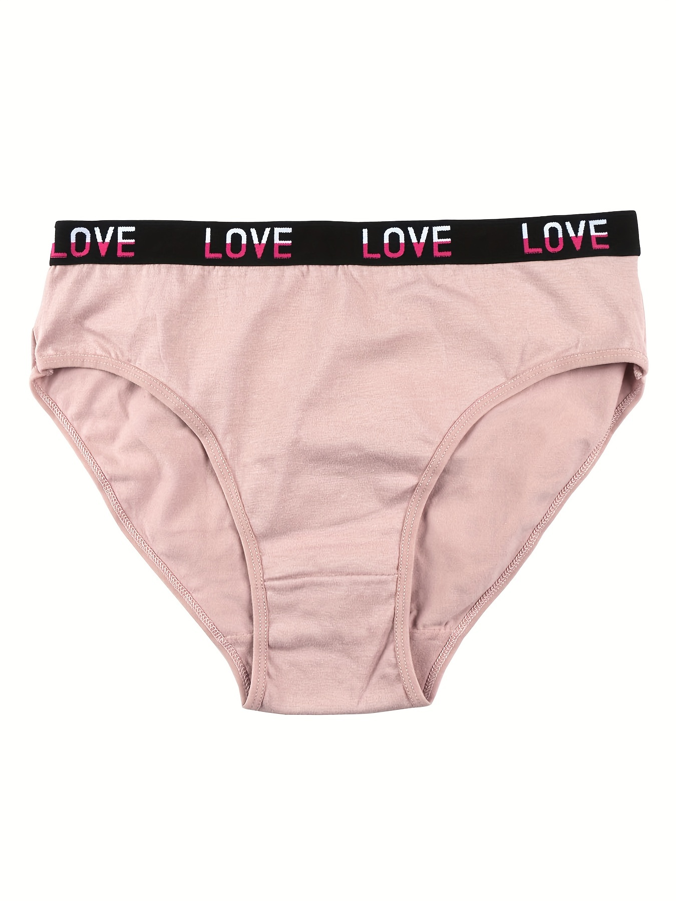 Letter Tape Briefs Comfy Breathable Stretchy Intimates - Temu