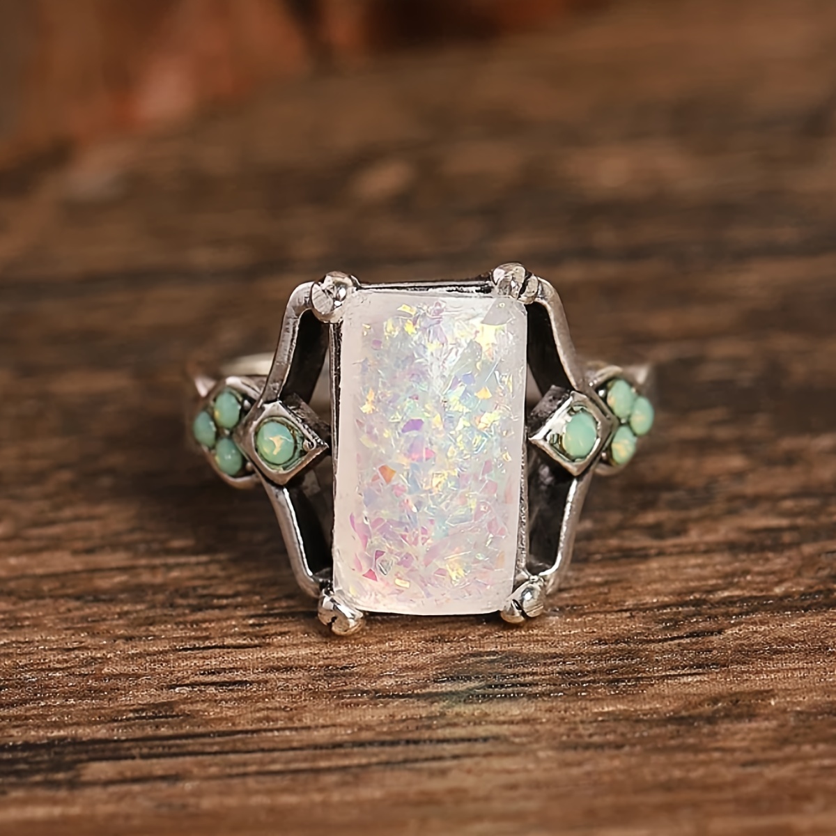 fire opal ring for men