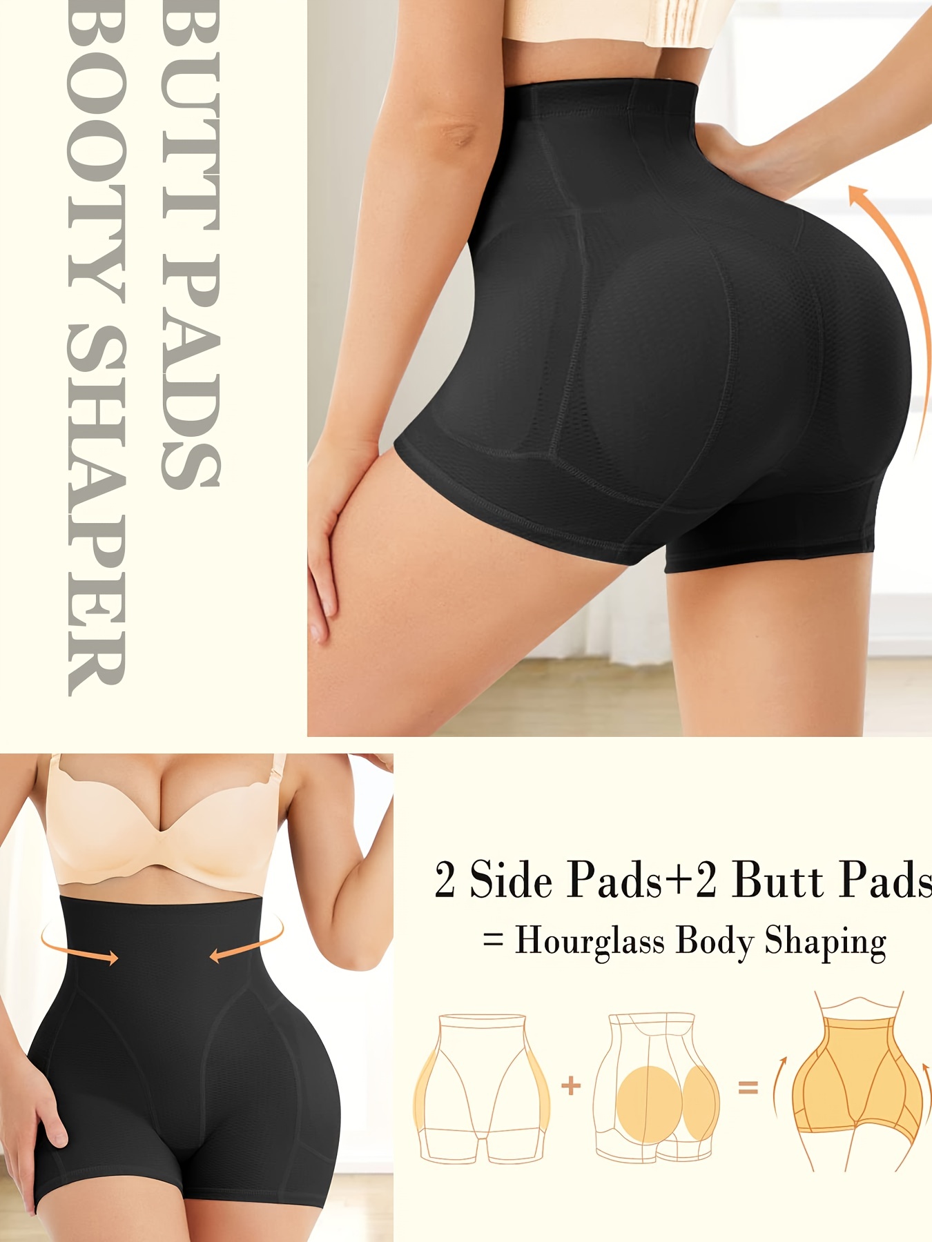 High Waist Seamless Shapewear For Buttocks With Tummy Control And