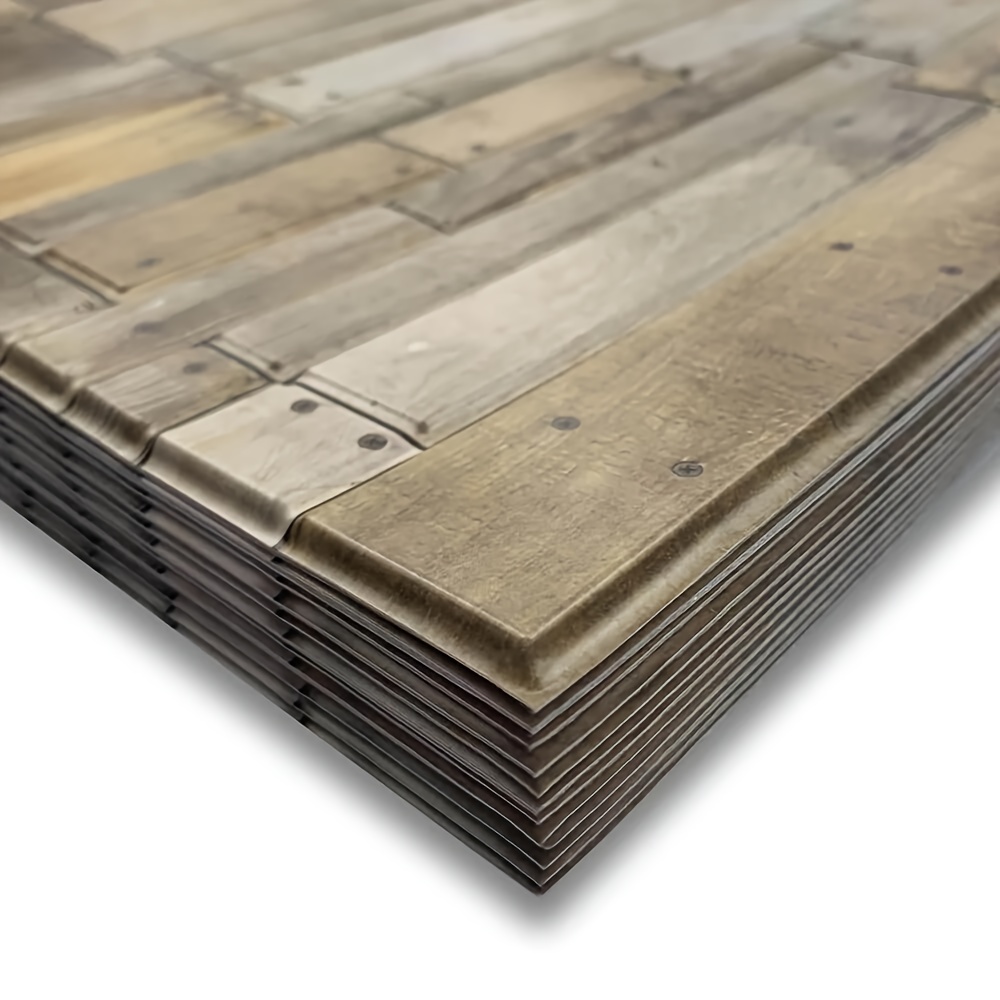WM95914101 Distressed white blue faux wood planks 3D Wallpaper –  wallcoveringsmart