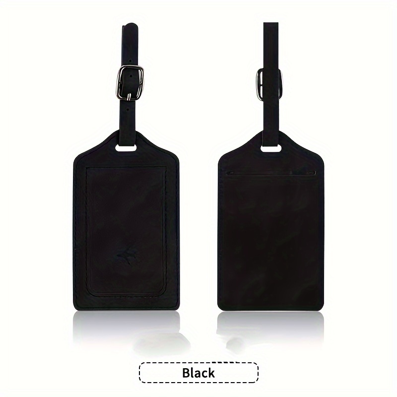 Plain leather cheap luggage tags