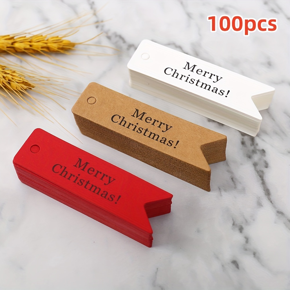 O-Maraco Christmas Gift Tags with String, 72pcs Christmas Tags for Gifts, Gift Tags for Christmas Presents, Gold Foil Colorful Xmas Gift Tags for DIY