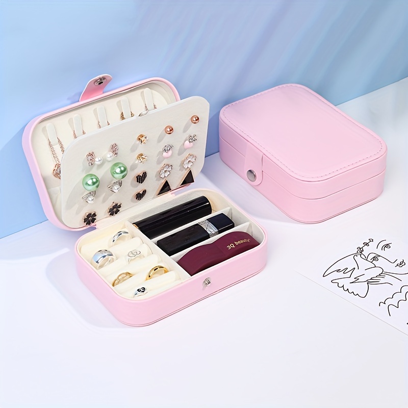 1pc Portable Jewelry Organizer - Travel-Friendly Ring, Necklace, and  Earring Storage Box