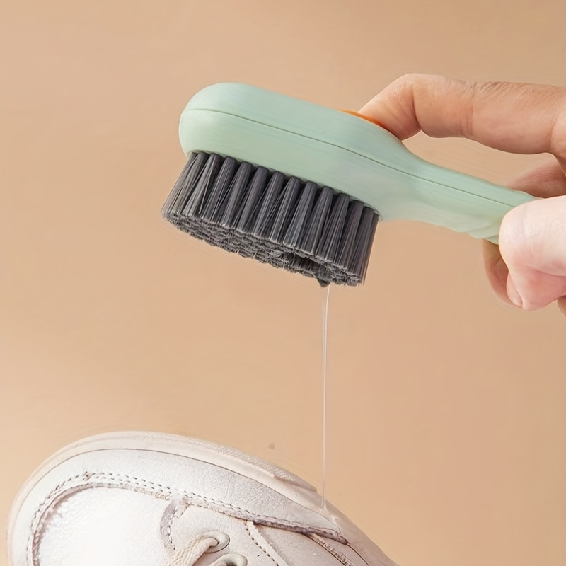 1pc New Style Multi-Functional Soft Bristle Cleaning Brush For Clothes,  Hat, Shoes, With Automatic Liquid Dispenser