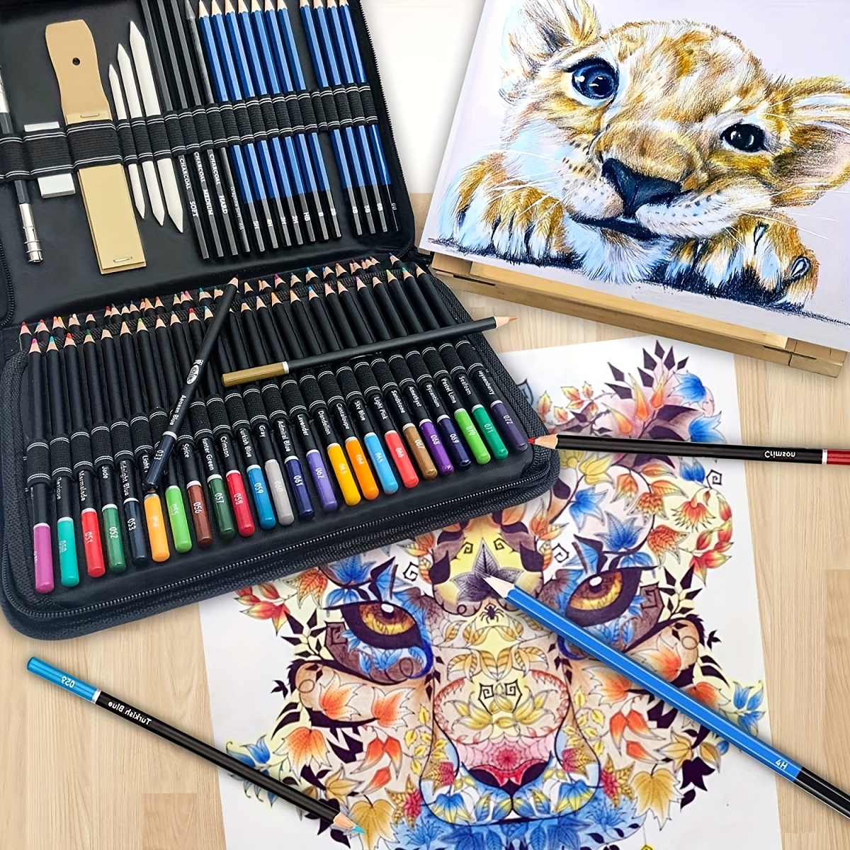 Best Gift 144 Pcs Pencil Set for Draw Coloring Pencils Art Kit
