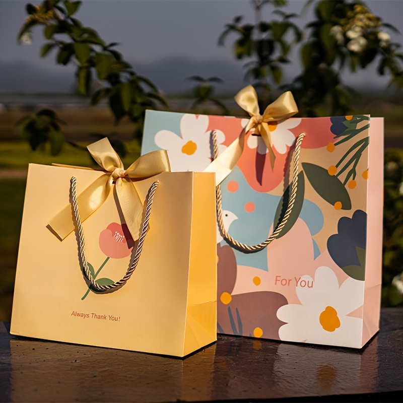 Small Gift Bags With Handle Birthday Party Favor Paper Bag - Temu