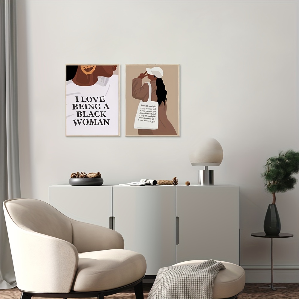 Funny Black Girl Art Wall Decor Black Girl Magic Wall Art - Temu