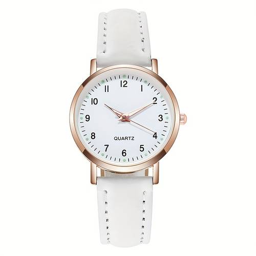 cute compact womens luminous quartz watch