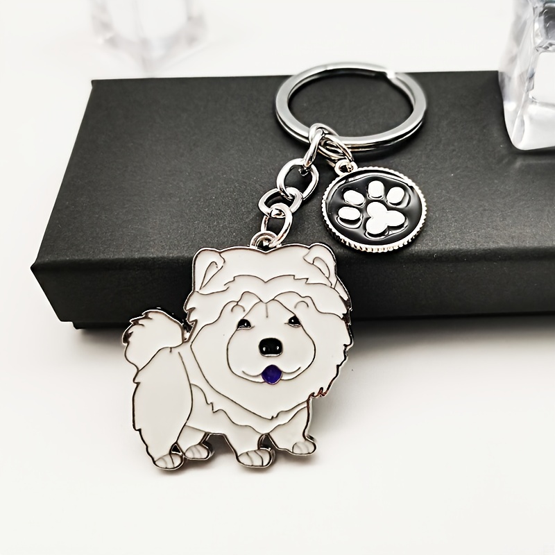 French Bulldog Keychain - Silver, Bronze, Black - Zinc Alloy