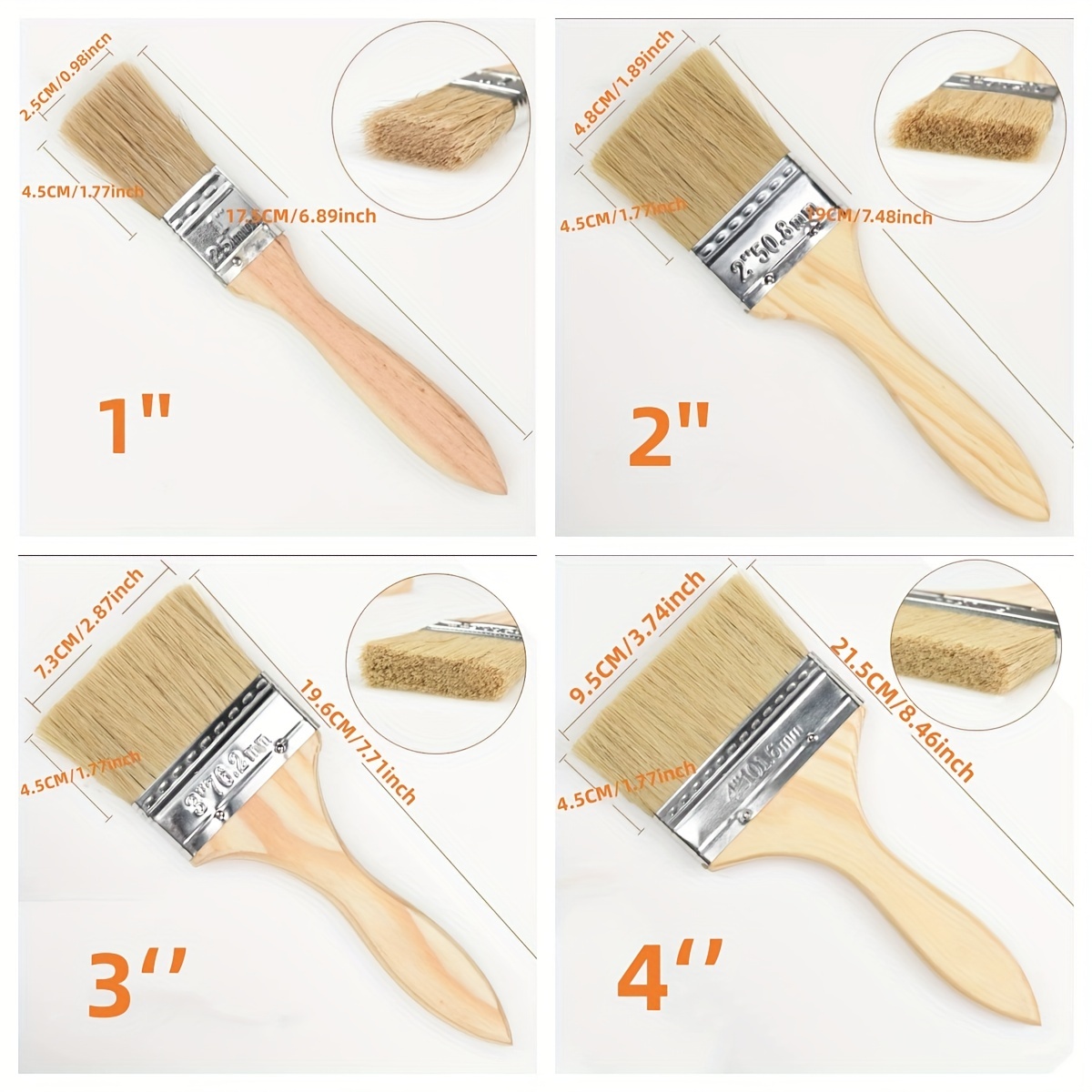 Paint Brushes - 3ea - Paint Brush Set - Temu