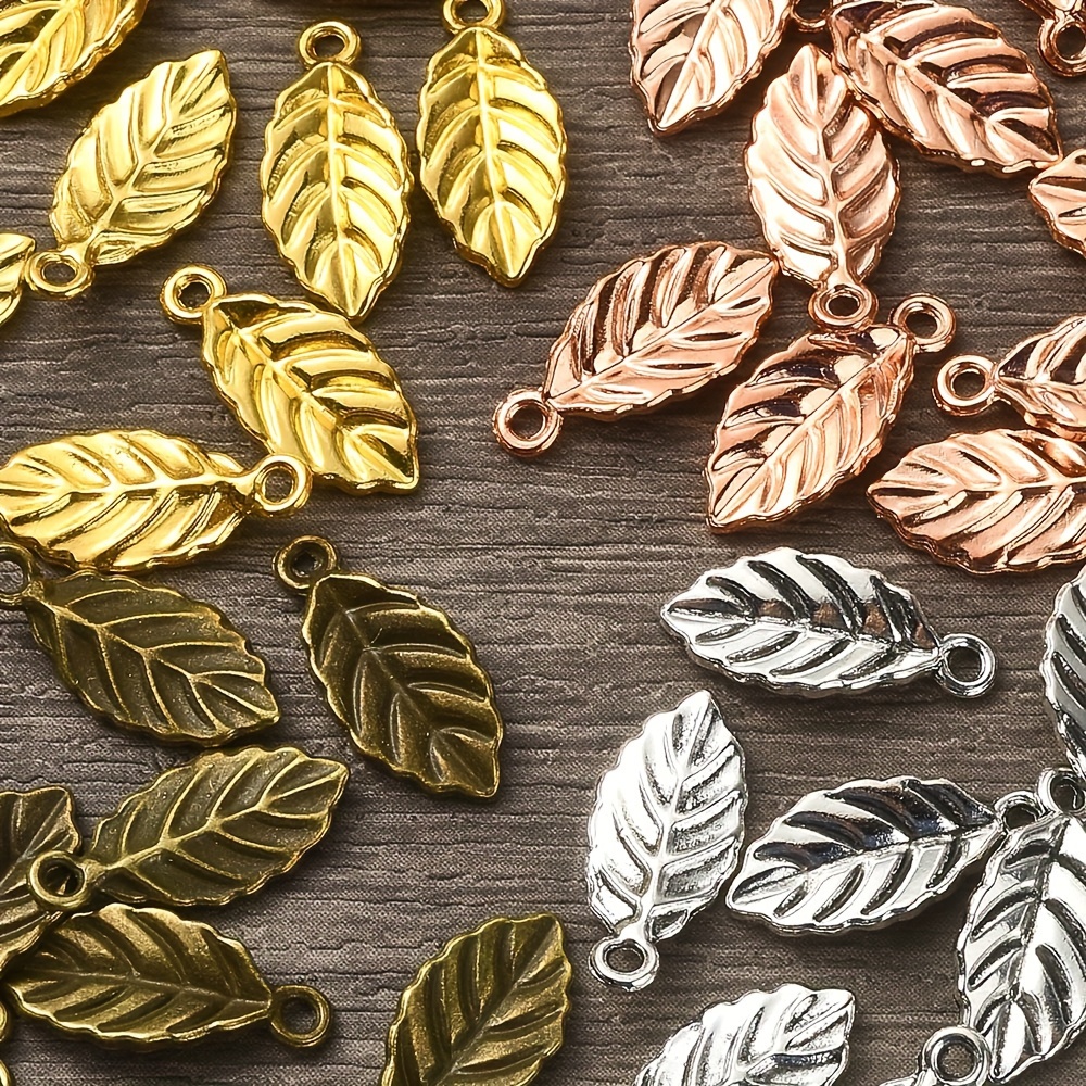 Mixed Random 10-200pcs KC Series Alloy Pendant Rose Golden Multi Style  Charms Bulk For DIY Necklace Bracelet Jewelry Accessories