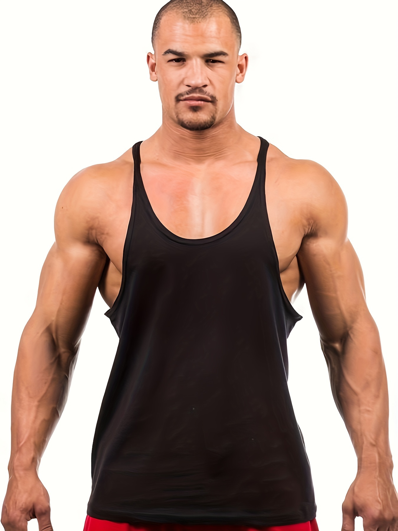 Men's Gym Stringer Tank Top Solid Colors | Y-Back | Light Weight | Dri Fit